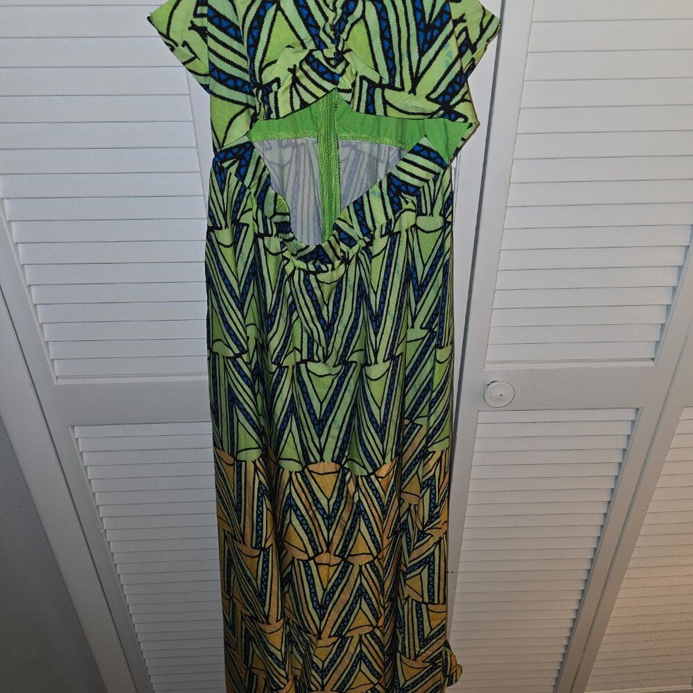 NWOT Multicolor Spaghetti Strap Maxi Dress - Picture 7 of 7